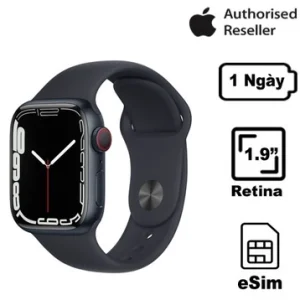 Apple Watch Series 7 41mm (4G) Viền thép dây cao su | Chính hãng VN/A