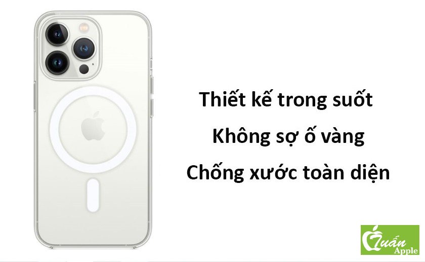 Ốp lưng MagSafe iPhone 13 Pro Apple Silicone Clear Case Chính hãng