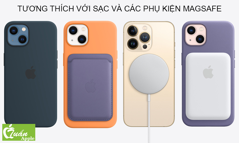 Ốp lưng MagSafe iPhone 13 Pro Max Apple Leather Case Chính hãng