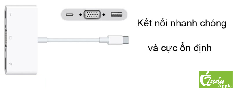 Cáp chuyển USB-C to VGA Multiport Apple MJ1L2ZP