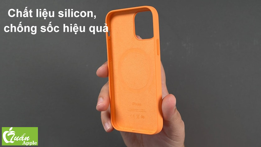 Ốp lưng Apple Silicone hỗ trợ Magsafe cho iPhone 12/12 Pro chính hãng
