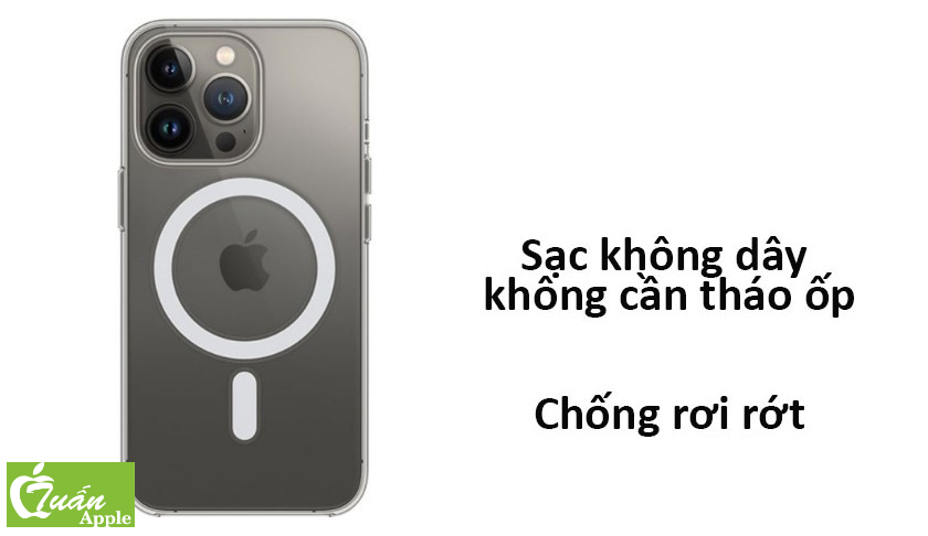 Ốp lưng MagSafe iPhone 13 Pro Apple Silicone Clear Case Chính hãng