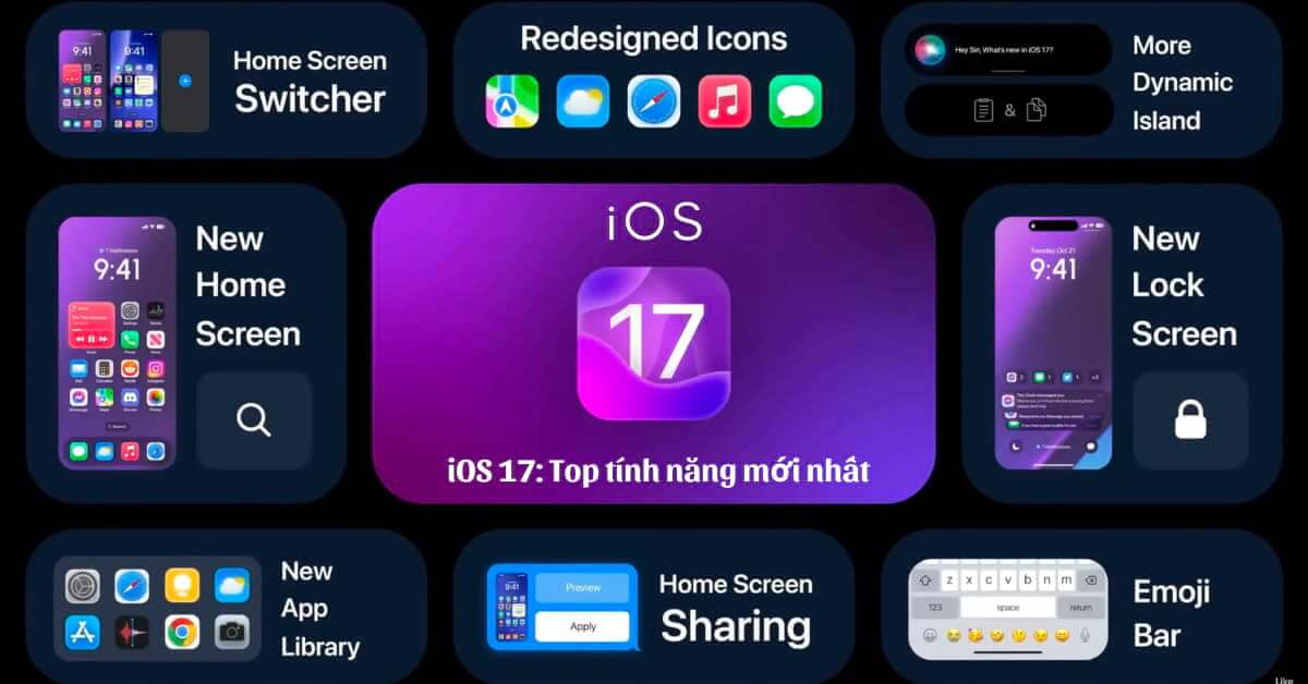 ios 17 sẽ có thay đổi nhiều tính năng và giao diện trên iphone