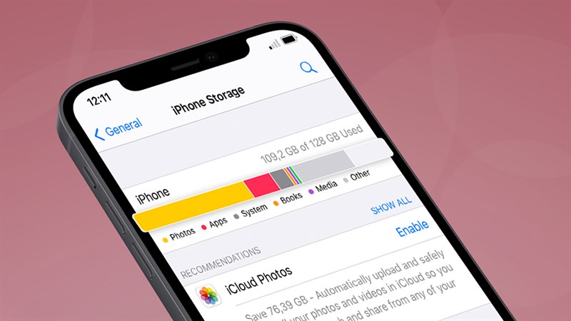 giải phóng dung lượng iphone