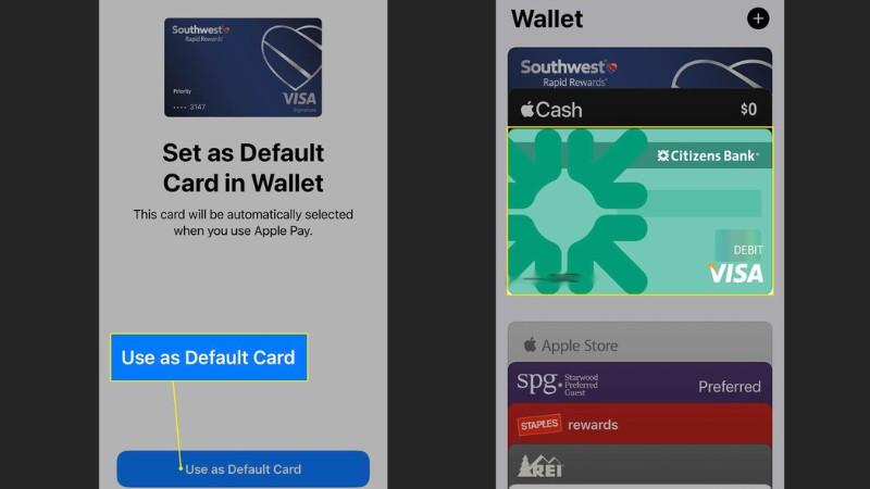 thêm thẻ vào ví apple wallet