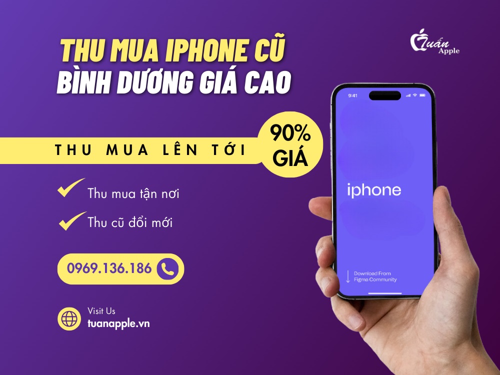 Thu mua iPhone cũ Bình Dương giá cao chính hãng uy tín 2024