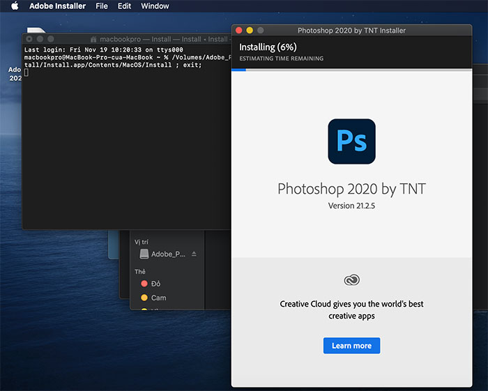 Hướng cách cài đặt photoshop miễn phí cho Macbook