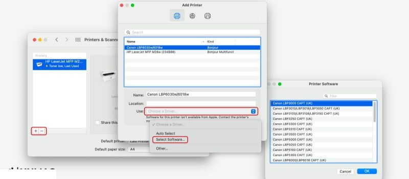 Hướng dẫn cài driver máy in canon 2900 cho Macbook