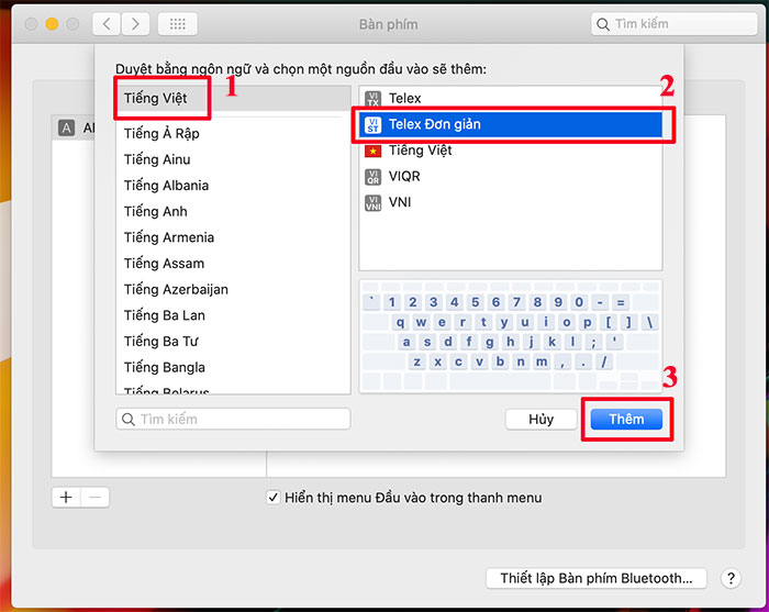 Cài unikey cho Macbook