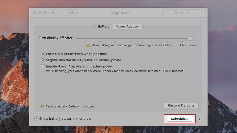 Cách chỉnh thời gian tắt màn hình macbook tự động