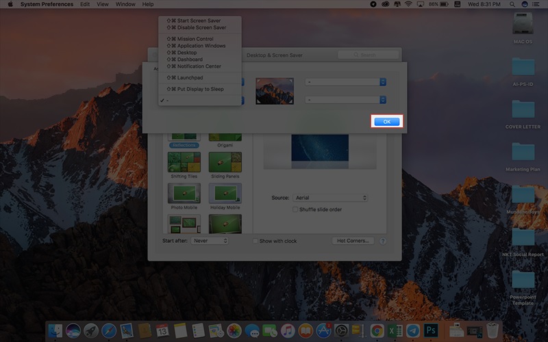 Chỉnh thời gian tắt màn hình Macbook