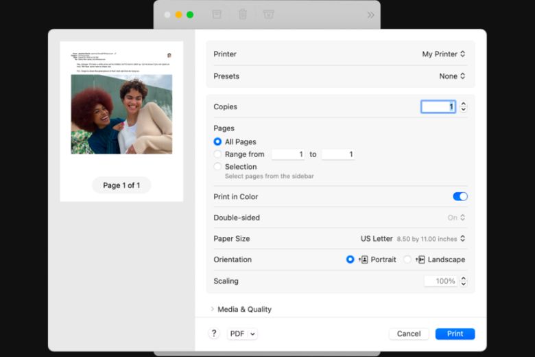 Hướng dẫn cách in màu trên Macbook