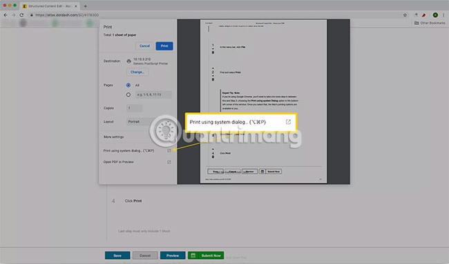 Hướng dẫn cách in trắng đen trên MacBook