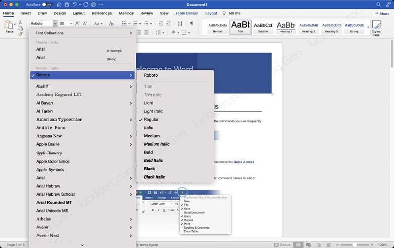 Cách thêm font chữ vào Word trên Macbook