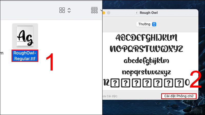Thêm Font chữ tiếng Việt cho Macbook