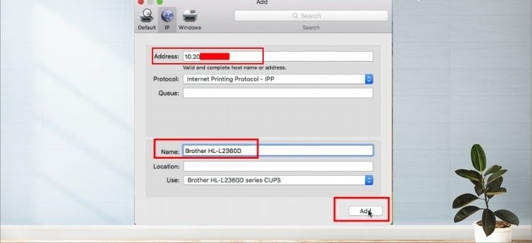 Cách kết nối Macbook với máy in qua mạng LAN