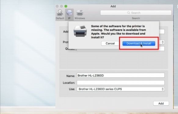 Cách kết nối Macbook với máy in qua mạng LAN