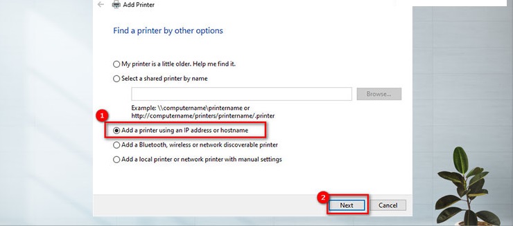 Cách kết nối laptop windows với máy in qua mạng LAN