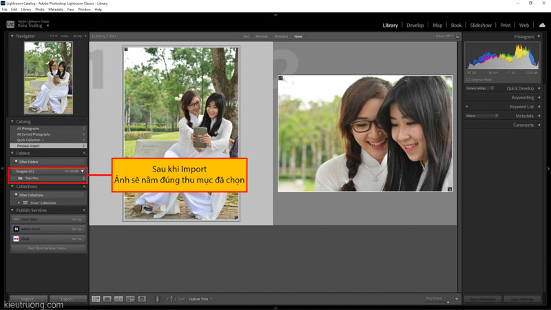 Hướng dẫn Import ảnh vào Lightroom trên macbook