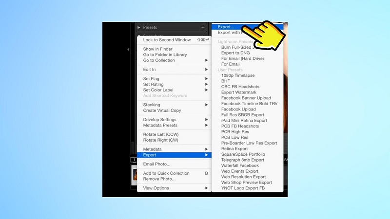 Cách sử dụng lightroom trên Macbook