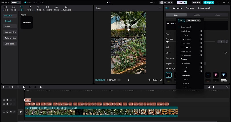 Cách thêm font chữ vào Capcut trên máy tính