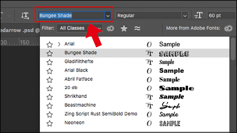 Cách thêm nhiều font chữ vào Photoshop cho MacBook