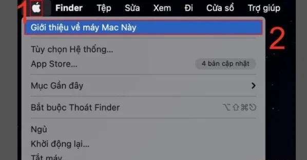 Kiểm tra phiên bản Mac OS cho máy Macbook Air