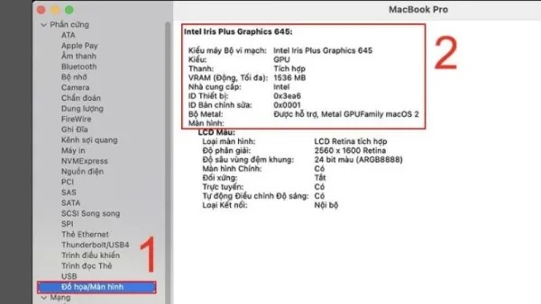 Cách kiểm tra card đồ họa GPU của Macbook Air