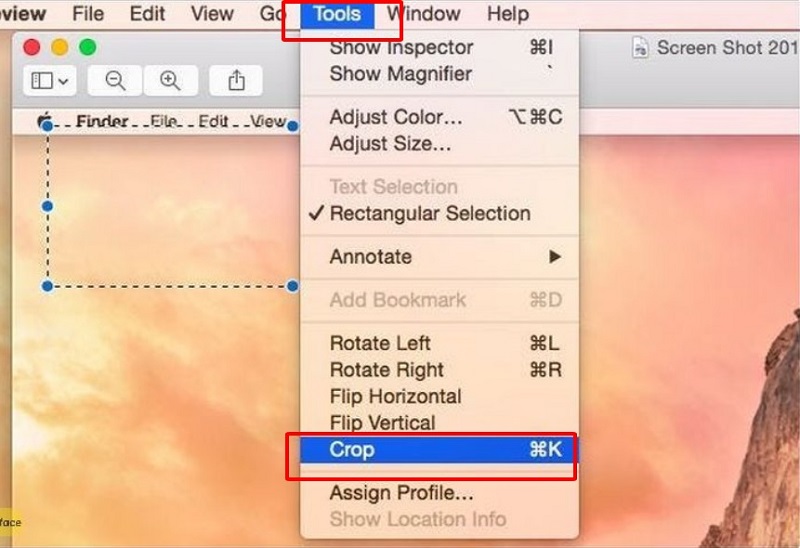 Cách cắt ảnh trên Macbook bằng Sử dụng ứng dụng xem trước 