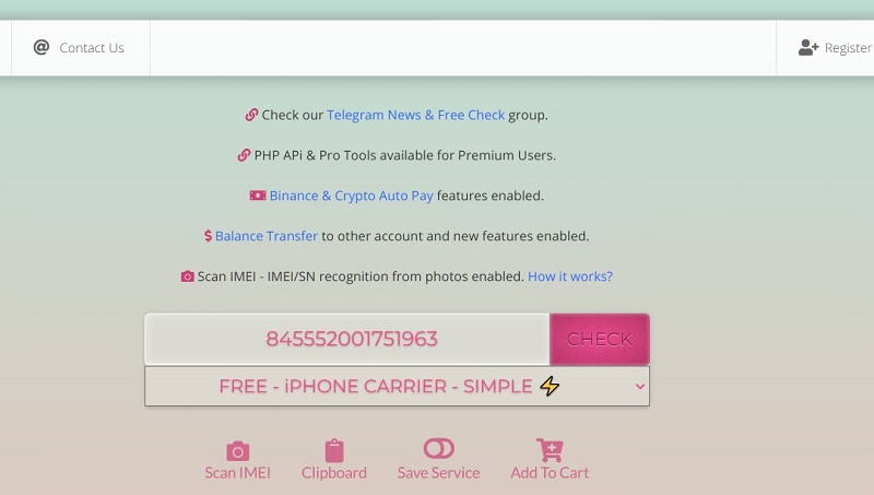 Các cách check iCloud Macbook qua SICKW