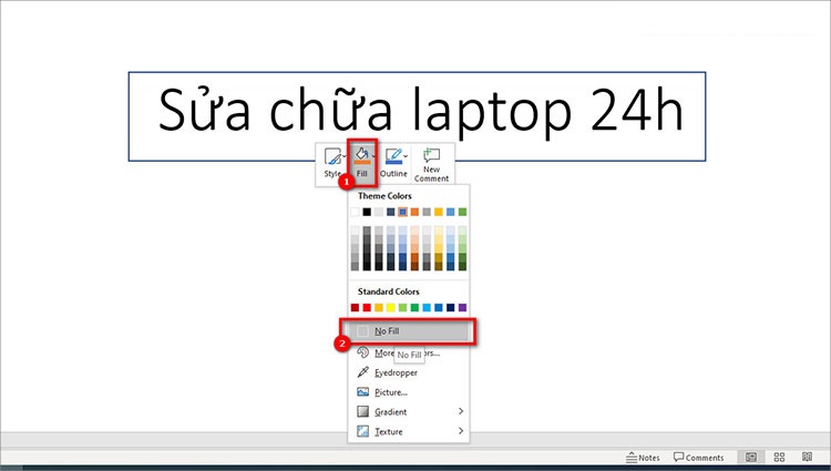 Cách tắt gạch đỏ chân khỏi siêu liên kết Hyperlink trong Powerpoint 