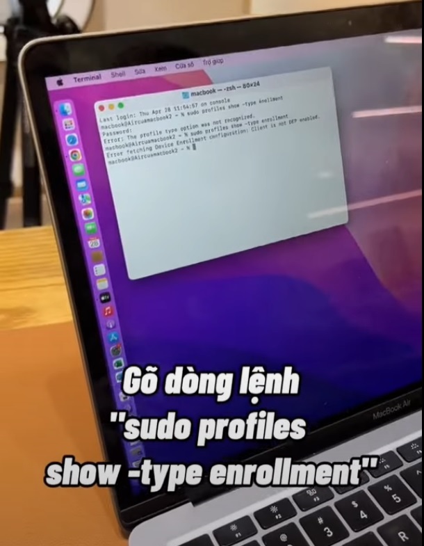 Hướng dẫn cách check mdm Macbook