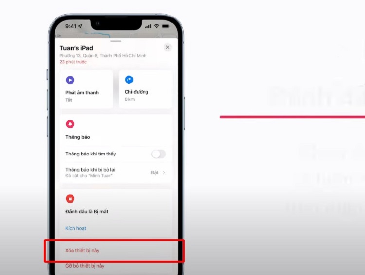 Cách mở khóa iPad không cần máy tính bằng ứng dụng tìm của tôi trên thiết bị Apple khác