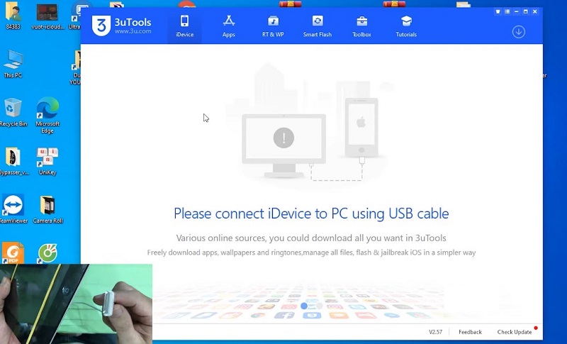Sửa lỗi khóa kích hoạt iPad qua phần mềm 3uTools