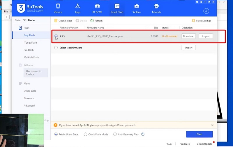 Sửa lỗi khóa kích hoạt iPad qua phần mềm 3uTools