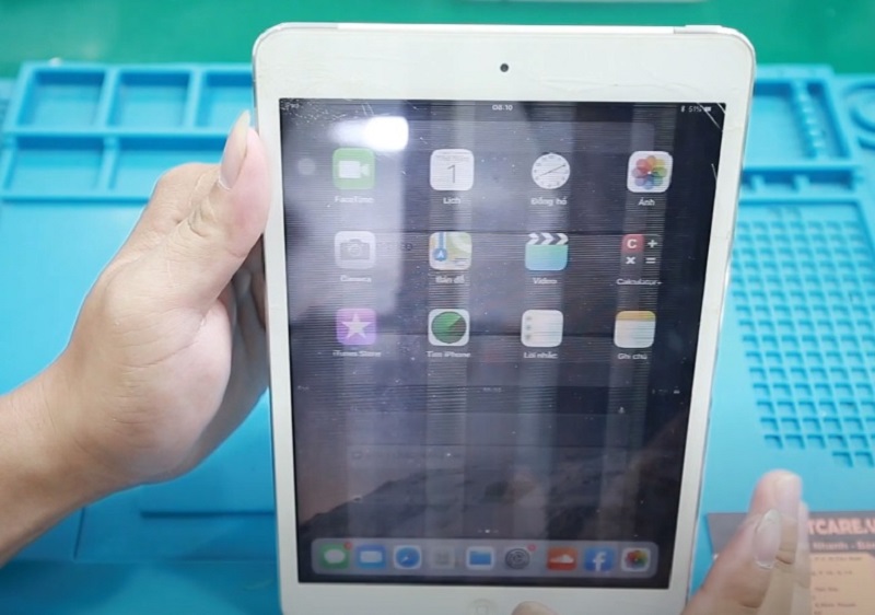 Cách sửa lỗi iPad mini 4 bị sọc màn hình