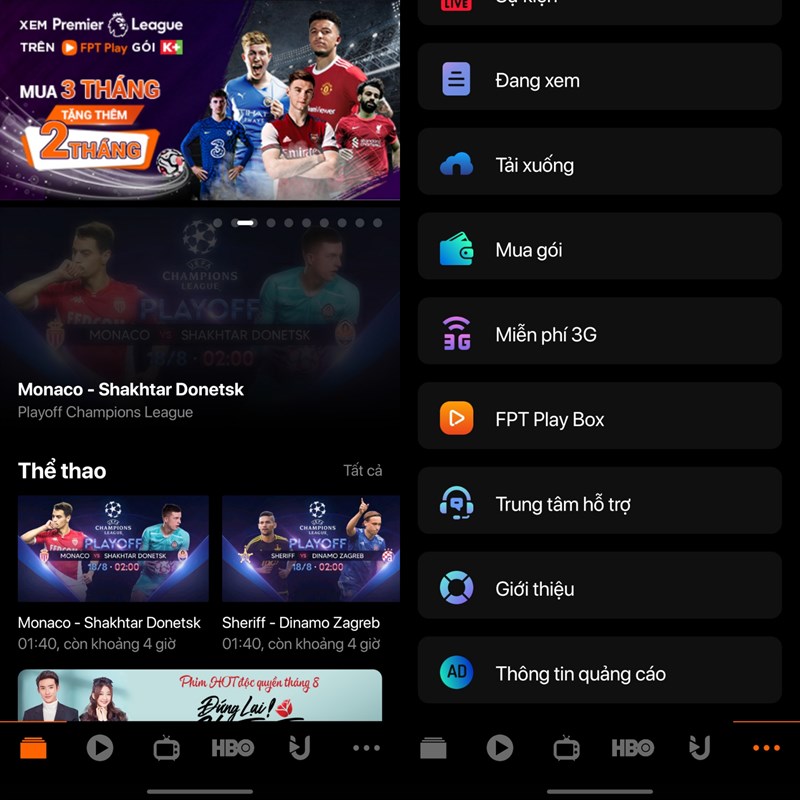 Cách xem K+ trên điện thoại iPhone bằng ứng dụng Fpt Play
