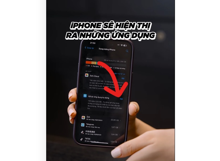 Khắc phục iPhone X liệt cảm ứng bằng cách dọn dẹp thư mục dung lượng rác