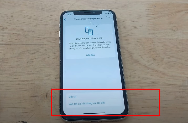 Khắc phục điện thoại sạc không vào pin bằng cách khôi phục cài đặt gốc