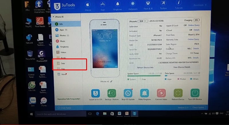 Cách khôi phục cuộc gọi đã xoá trên iPhone sử dụng phần mềm 3uTools