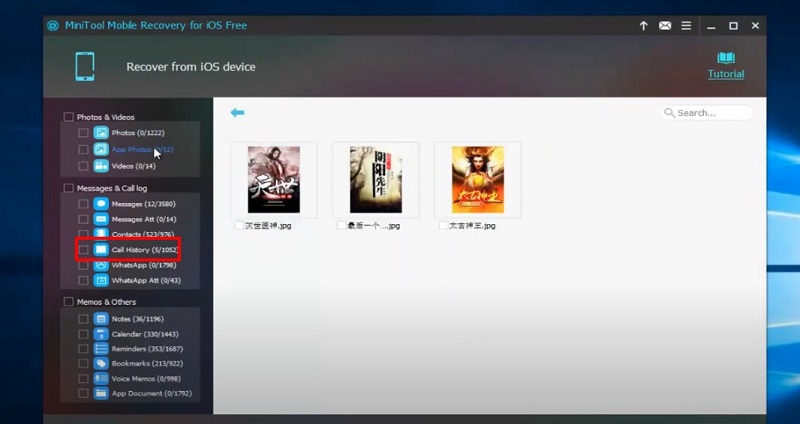 Cách khôi phục cuộc gọi đã xoá trên iPhone sử dụng Minitool