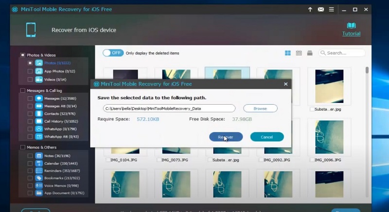 Cách khôi phục cuộc gọi đã xoá trên iPhone sử dụng Minitool