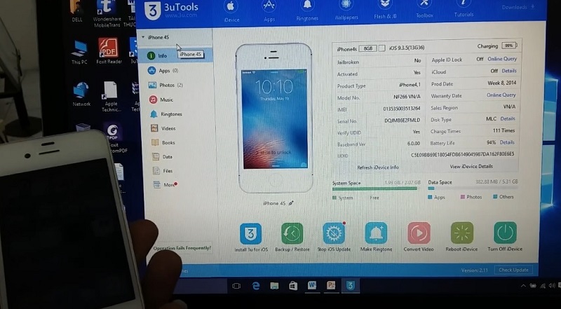 Cách khôi phục cuộc gọi đã xoá trên iPhone sử dụng phần mềm 3uTools