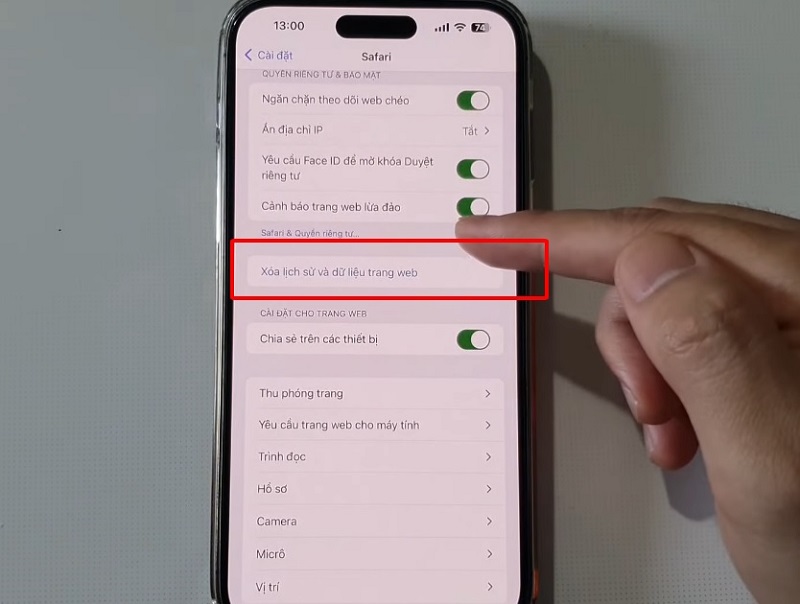 Khắc phục lỗi Facebook không load được bảng tin trên iPhone bằng cách xóa dữ liệu duyệt website Safari