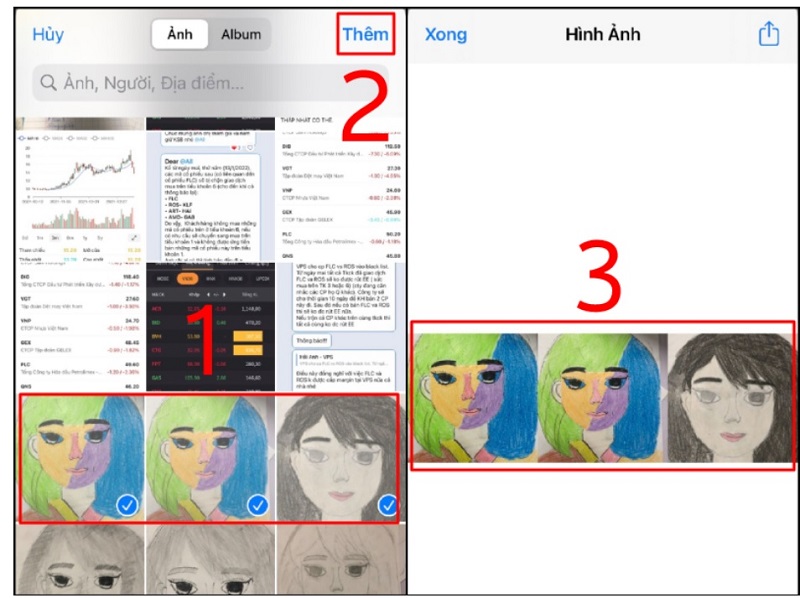 Cách cắt ghép ảnh trên iPhone