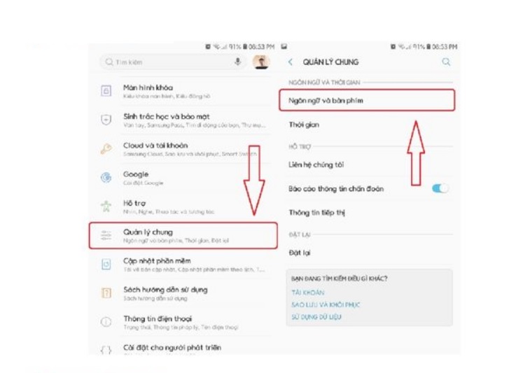 Cách viết tiếng Trung trên điện thoại samsung tính năng có sẵn