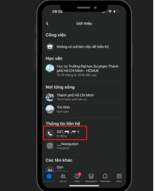 Lấy số điện thoại từ Facebook trực tiếp