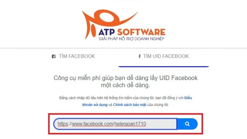 Sử dụng công cụ ATP Software giúp lấy SĐT trên Facebook