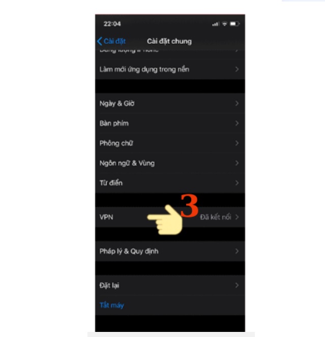 Cách tắt VPN trên iphone thủ công trên ios 17