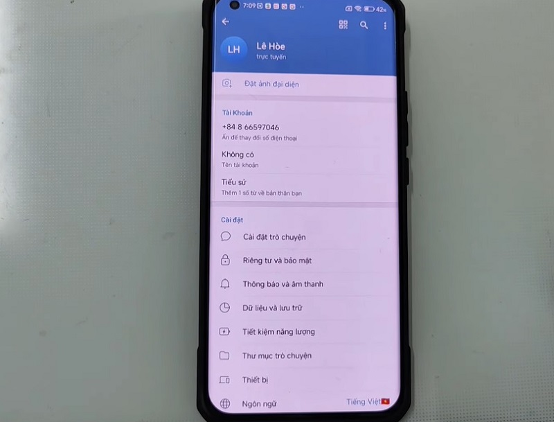 Hướng dẫn cài tiếng việt cho Telegram trên điện thoại